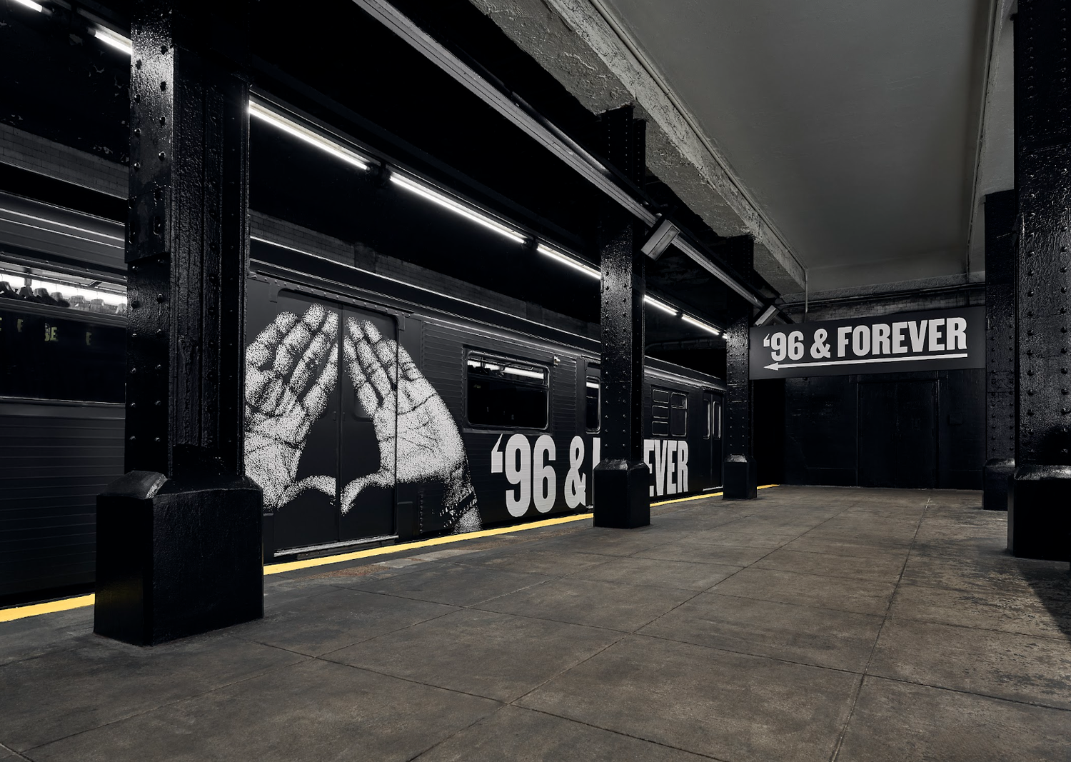 JAŸ-Z30 96 and Forever subway installation at Bowery