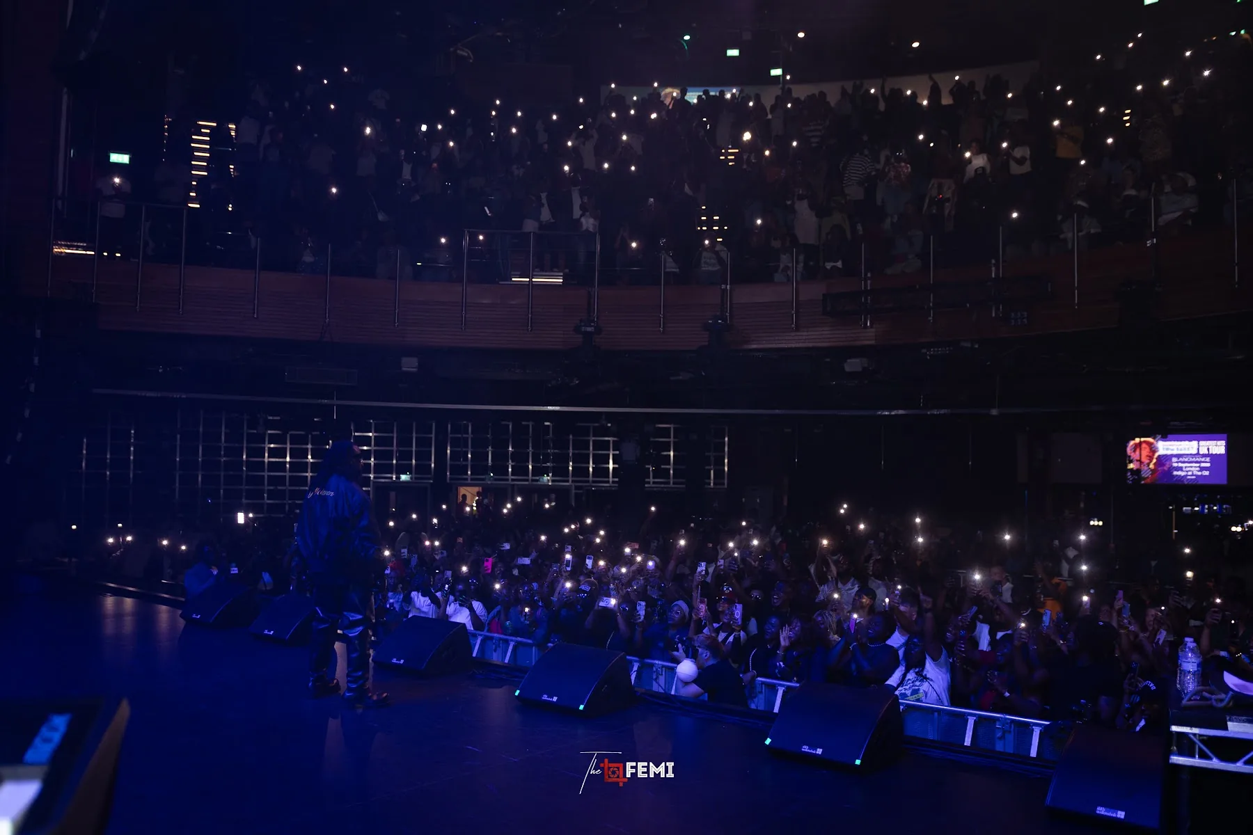 The indigo at The O2 audience viewed from the stage