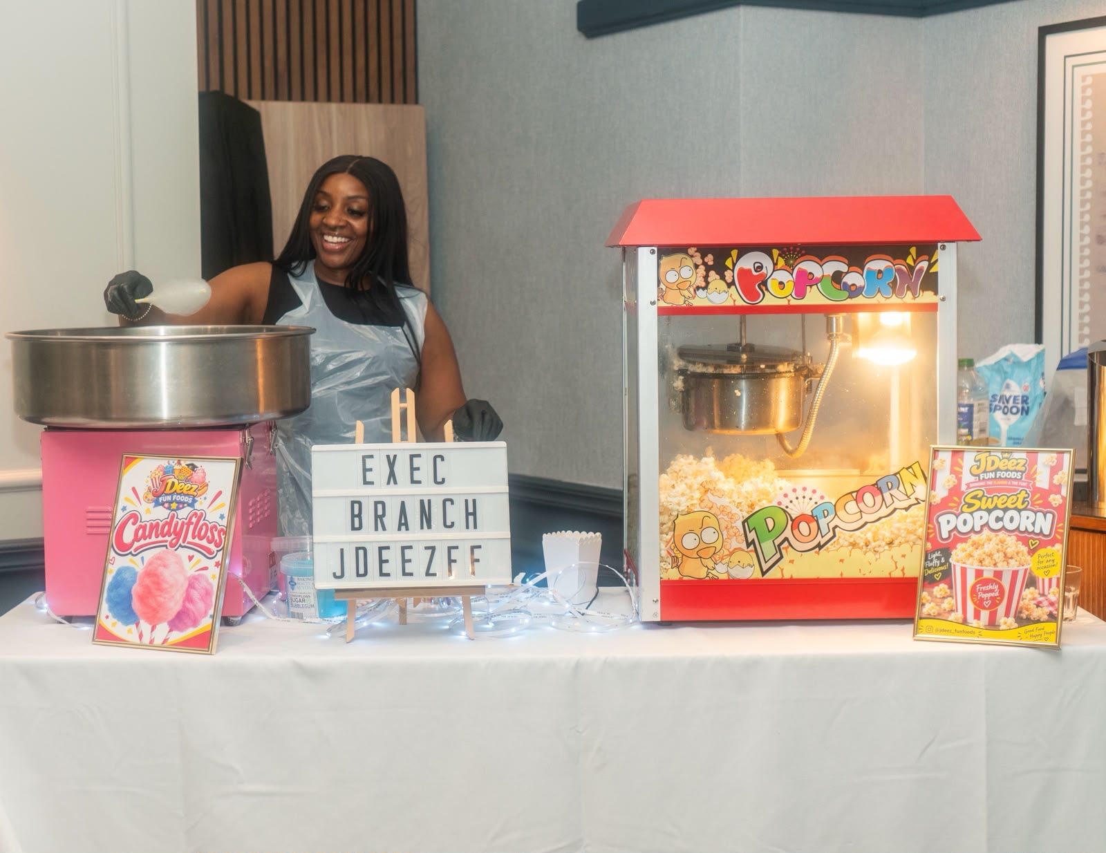 Candyfloss and popcorn treats at the LEGACY conference