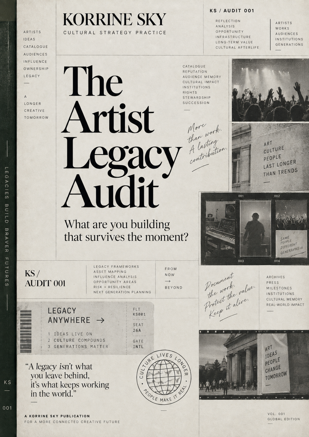 Cover of The Artist Legacy Audit by Korrine Sky