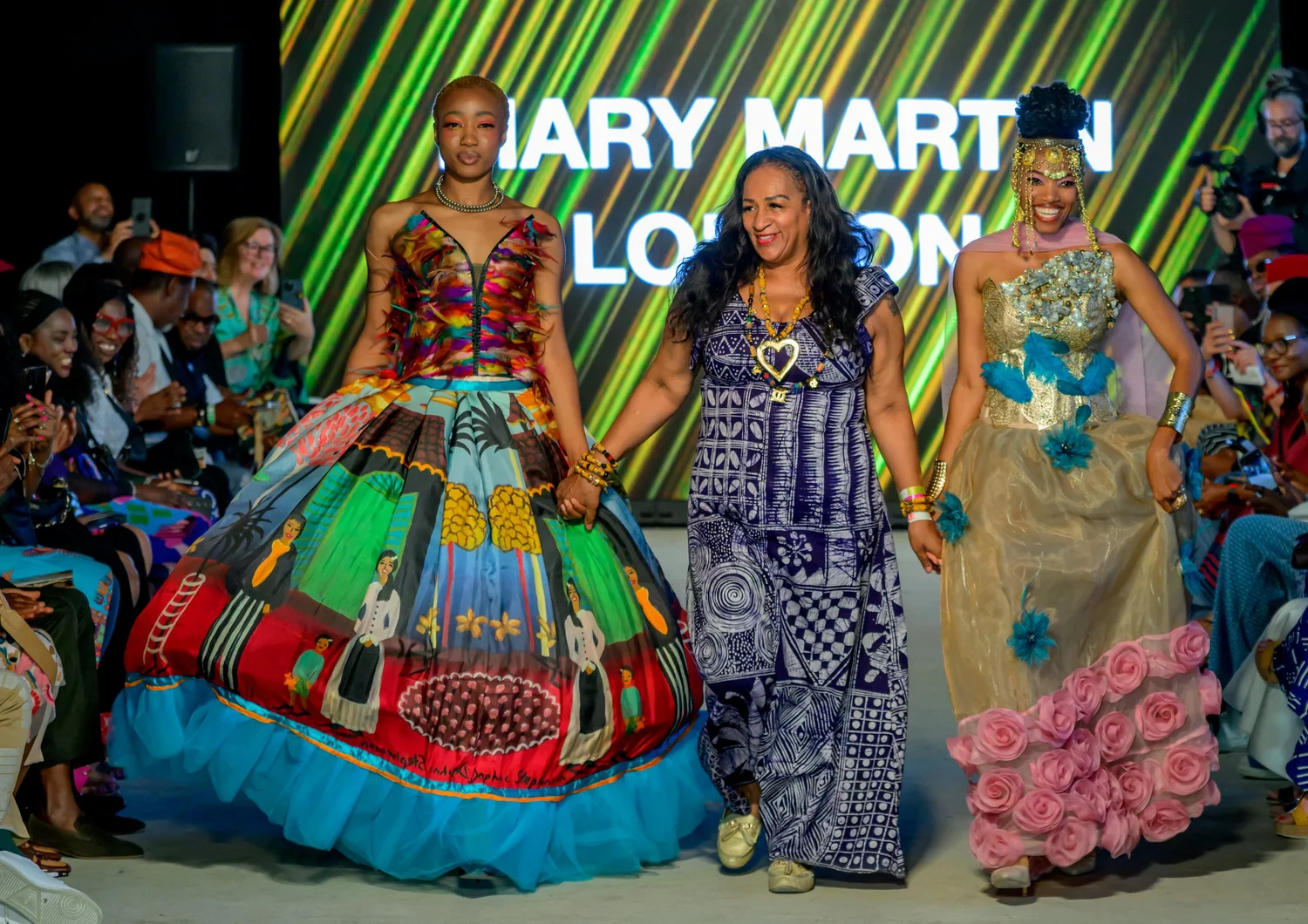 Mary Martin London on the runway at Africa Fashion Week London 2025