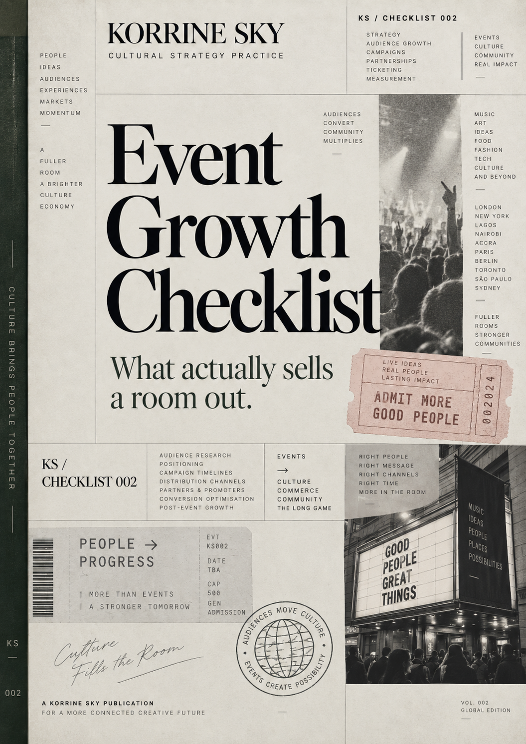 Cover of Event Growth Checklist by Korrine Sky