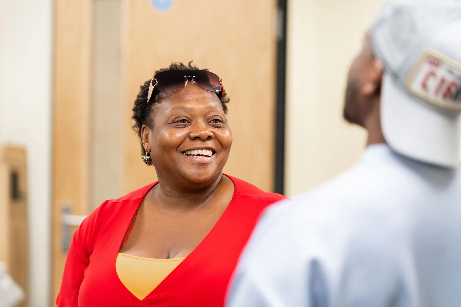 A participant responding during the strategy session