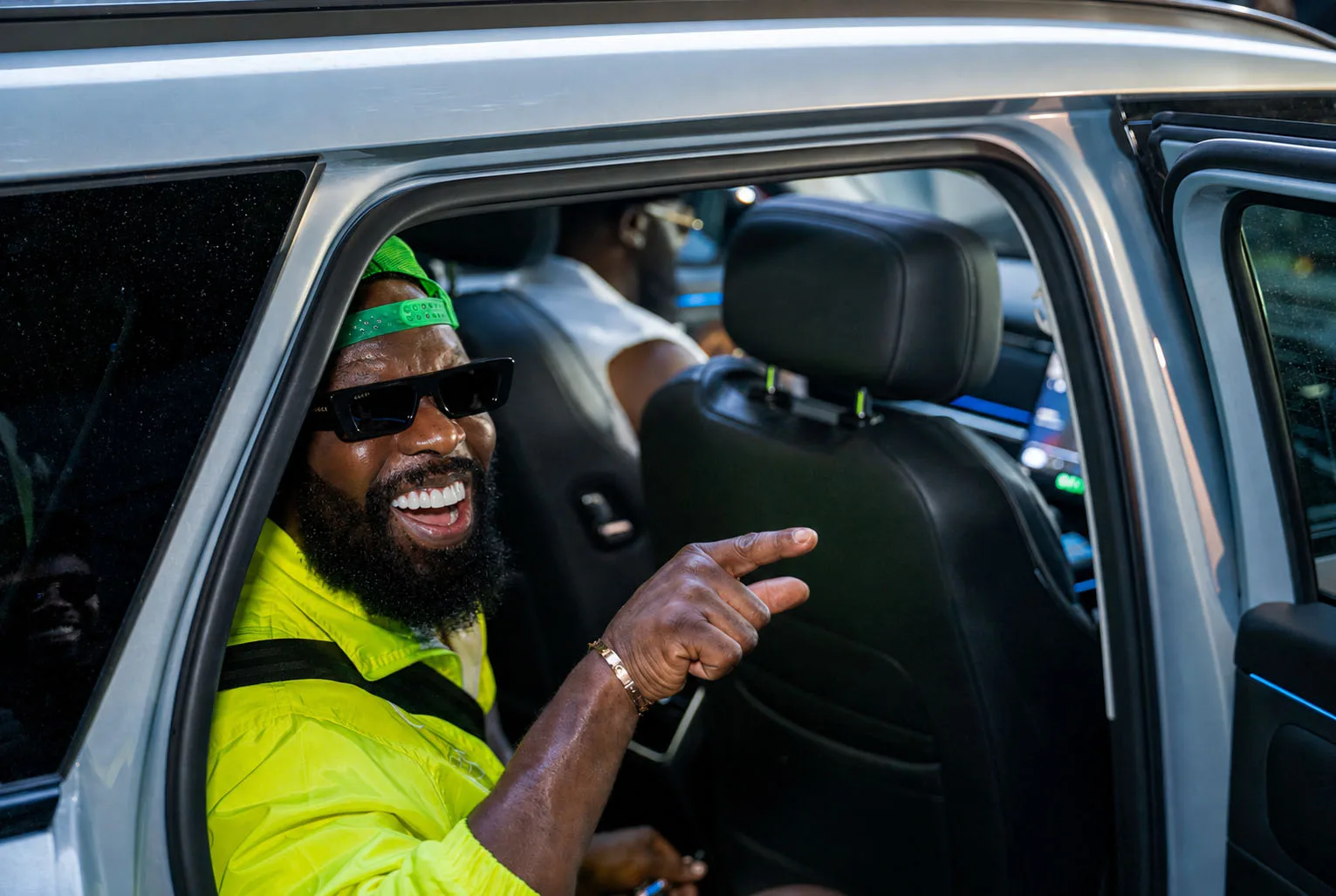 Timaya arriving on site at Afri-Fest East