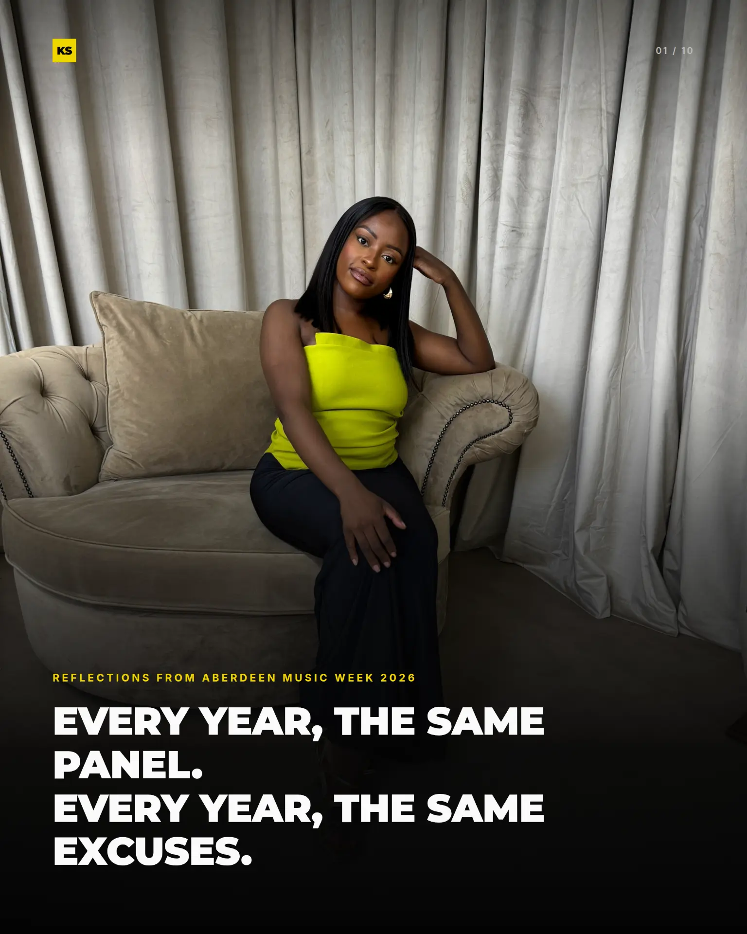 Every Year, The Same Panel editorial cover featuring Korrine Sky