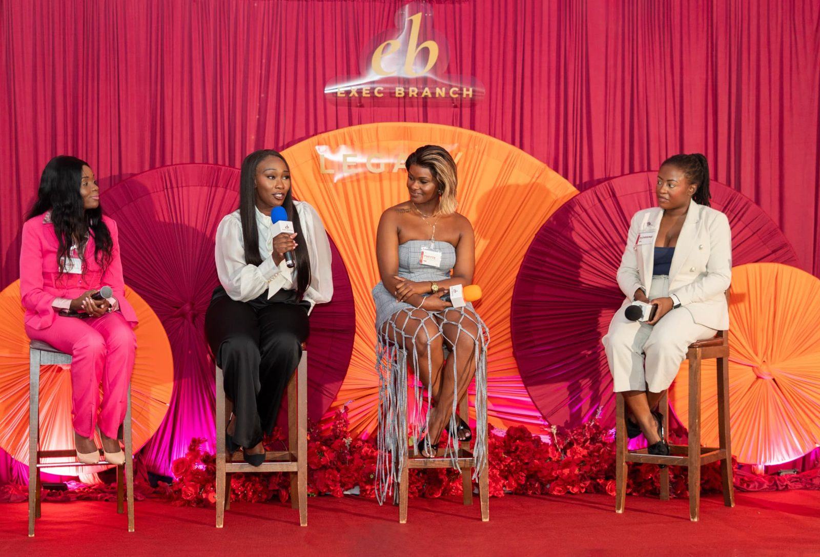 The four woman panel on the LEGACY stage, The Exec Branch Annual Conference
