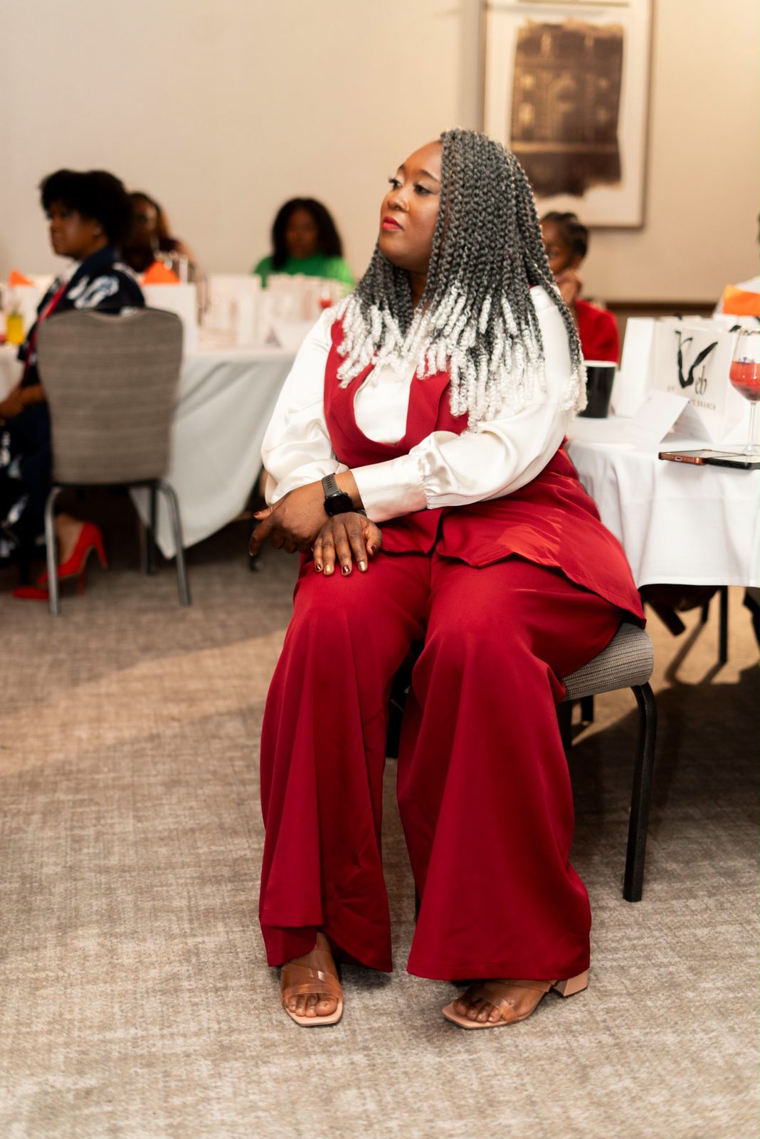 A delegate listening during the LEGACY conference