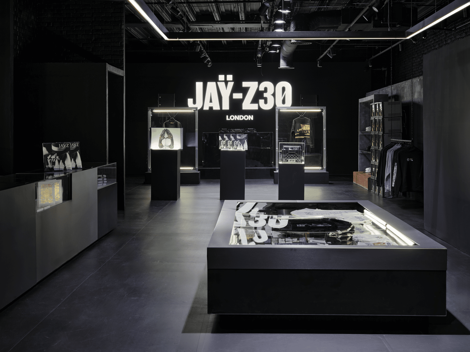 JAŸ-Z30 London pop-up exhibition interior