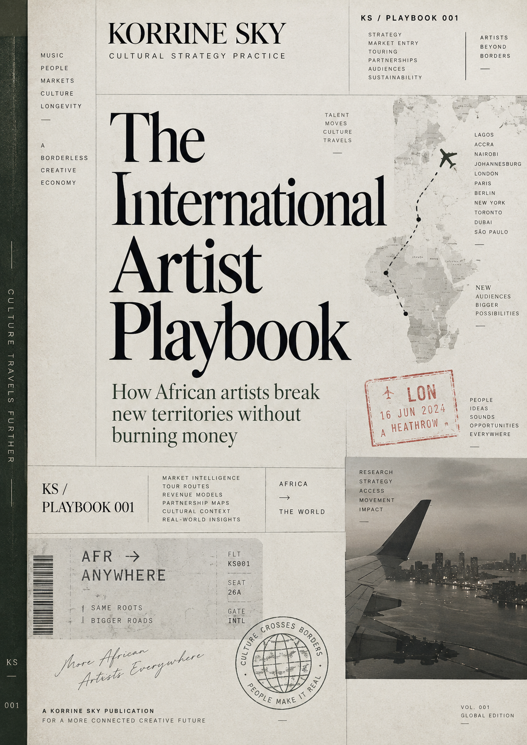 Cover of The International Artist Playbook by Korrine Sky