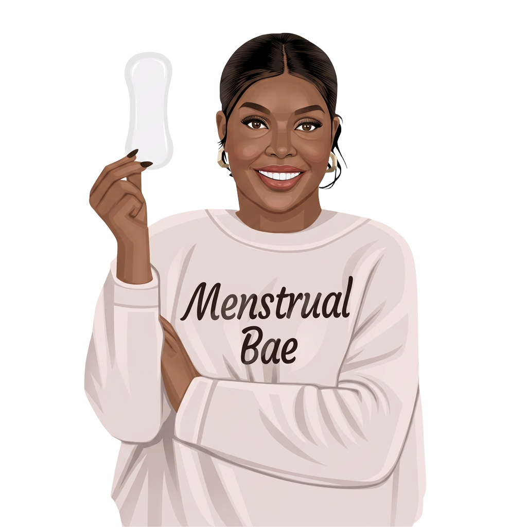 MenstrualBae mascot illustration